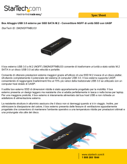 Box Alloggio USB 3.0 esterno per SSD SATA M.2
