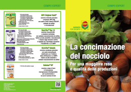 La concimazione del nocciolo