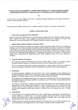 CONTRATTO DI ASSUNZIONE A TEMPO