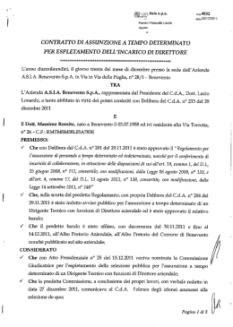 CONTRATTO DI ASSUNZIONE A TEMPO DETERMINATO
