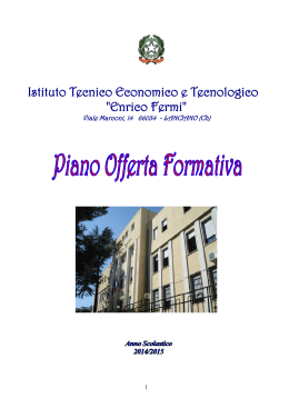 Piano dell`Offerta Formativa - I.t.e.t. Enrico Fermi Lanciano