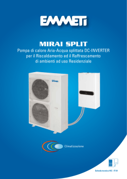 Mirai Split - Pompa di calore splittata