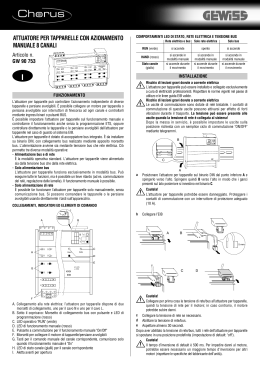 attuatore per tapparelle con azionamento manuale 8 canali