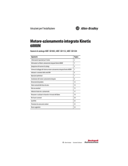 MDF-IN001B-IT-P Motore-azionamento integrato Kinetix 6000M