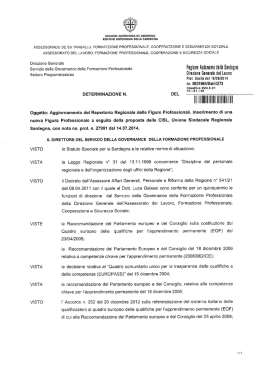 Determinazione n° 31964-4273 F.P. del 19.08.2014