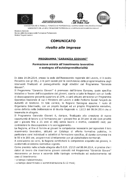 comunicato imprese