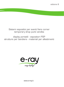 Sistemi espositivi per eventi fiere corner temporary shop punti