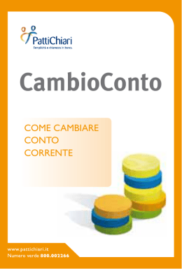 CambioConto - PattiChiari