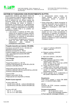 SISTEMI DI TUBAZIONI CON RIVESTIMENTO IN