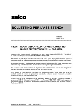 BOLLETTINO PER L`ASSISTENZA