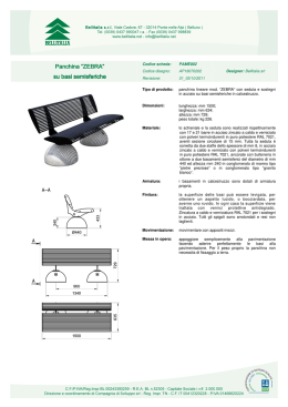 Panchina - arredourbano
