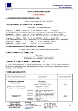 SISTEMI FUMARI ACCIAIO INOX SISTEMI FUMARI PPs