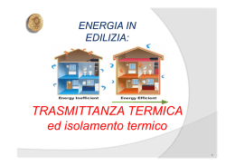 Isolamento termico in edilizia