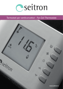 Termostati per ventilconvettori - Fan Coil Thermostats