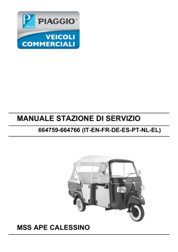 manuale stazione di servizio mss ape calessino