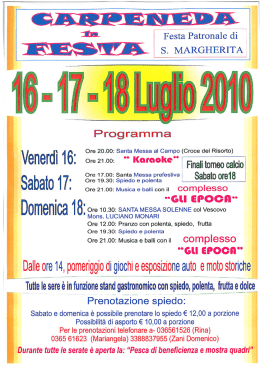 scarica il programma del 16