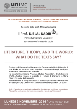 literature, theory, and the world: what do the texts say?