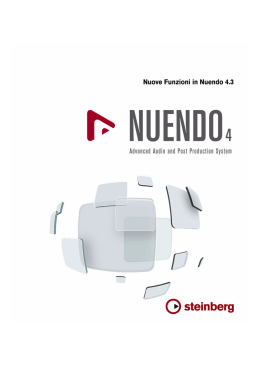 Nuendo &ndash; Nuove Funzioni in Nuendo 4.3