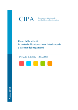 CONVENZIONE INTERBANCARIA