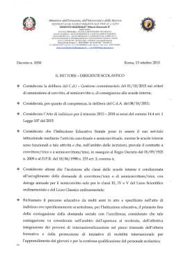 DECRETO CRITERI AMMISSIONE a.s. 2016_17