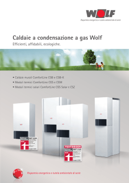 Caldaie a condensazione a gas Wolf