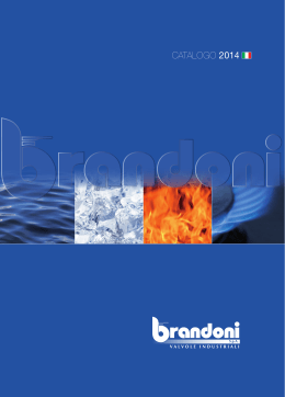 CATALOGO 2014 - Brandoni Valvole Spa