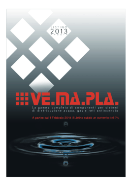 Listino Vemapla 2015