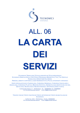 LA CARTA DEI SERVIZI
