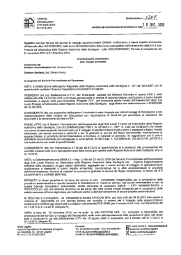Deliberazione n. 1208 del 18.12.2015