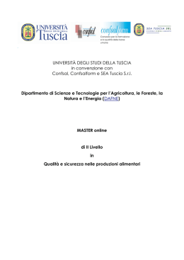 UNIVERSIT&Agrave; DEGLI STUDI DELLA TUSCIA in convenzione