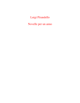 Luigi Pirandello Novelle per un anno