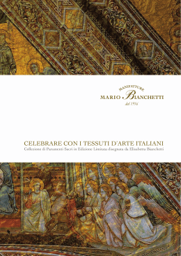 celebrare con i tessuti d`arte italiani