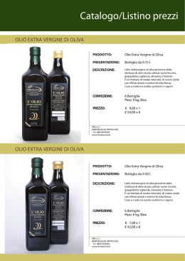 listino 2015 - Frantoio 3M