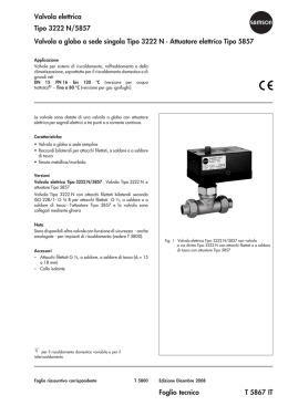 Valvola elettrica Tipo 3222 N/5857 Valvola a globo a sede singola