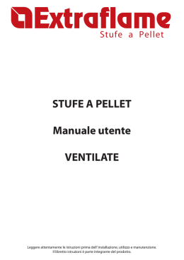 STUFE A PELLET Manuale utente VENTILATE