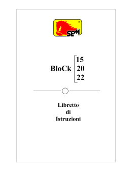 Istruzioni BLOCK - System