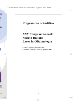 Programma scientifico