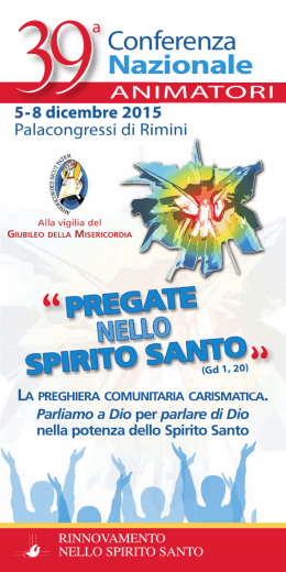 Programma 5-8 dicembre 2015 - Rinnovamento nello Spirito Santo