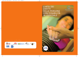 la Carta dei diritti delle persone con disabilit&agrave; in