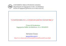 Corso di Geotecnica Ingegneria Edile-Architettura, A.A. 2014