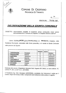 approvazione contratto di locazione senza conducente mezzi servizi