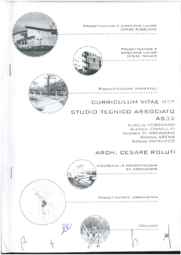 Curriculum Studio Tecnico Associato AS32