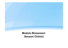 Modulo Biosensori Sensori Chimici - Corso di Laurea in Ingegneria