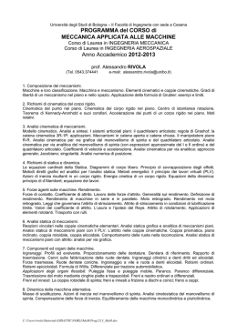 Lucidi e materiale integrativo - Universit&agrave; degli Studi di Bologna