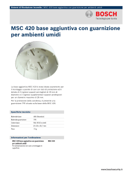 MSC 420 base aggiuntiva con guarnizione per ambienti umidi