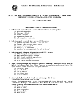 test medicina-soluzioni - Unione degli Universitari