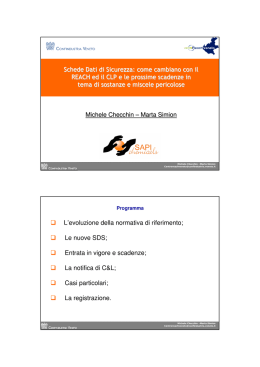 &ldquo;Direttiva Madre&rdquo; 67/548/CEE GUCE 196 del 16 agosto 1967