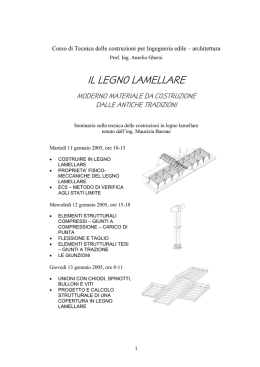 IL LEGNO LAMELLARE