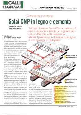 Solai CNP in legno e cemento