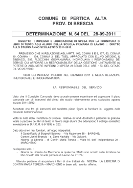 determinazione acquisto libri di testo 2011